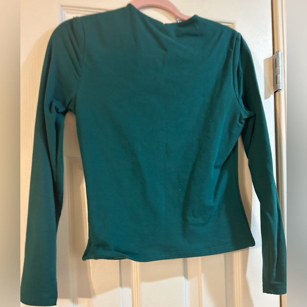 Abercrombie & Fitch Green Long Sleeve Shirt Medium NWT - Picture 4 of 4